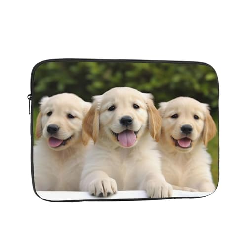 Funda para portátil 17 pulgadas con diseño Golden Retriever miniatura 1