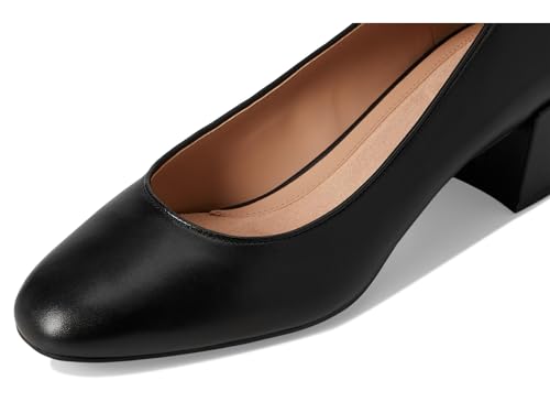 Cole Haan Women's Go-to Shayla Block Heel Pump, Black Leather, 9.5-B US
