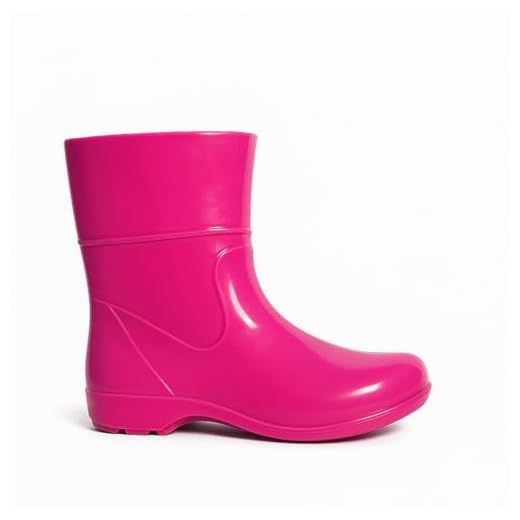 Bota Infantil Feminina e Masculina Plastica Estilo Galocha Para Dias Chuvosos Para Limpeza Faxina Antiderrapante Super Leve (Rosa, BR, Criança de 1 a 3 anos, Numérico, 26)