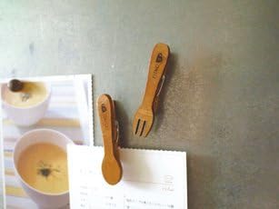 Decole Japan Decole Cinq Cafe Design: Spoon And Fork Magnet Clip