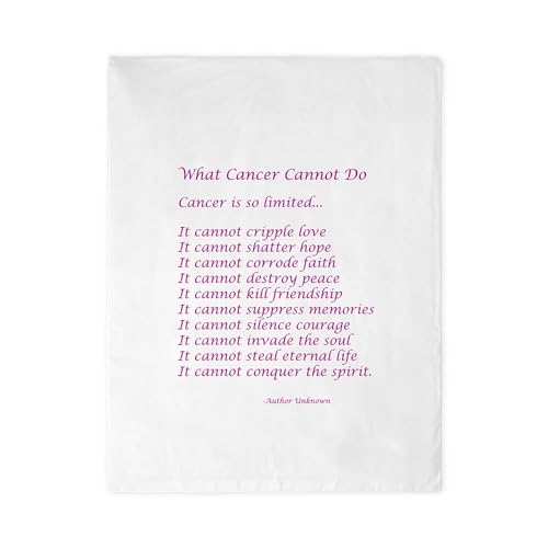 CafePress What Cancer Cannot Do Poem Twin Duvet Cover, Printed