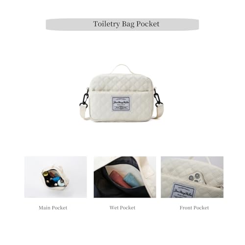 Travel Duffel Bags Weekender Bags for Women with Toiletry Pocket and Shoe Compartment,Wet Pocket,Carry On Overnight Bag for Women Travel,Gym,Weekend.Hospital Bag for Labor and Delivery (Blue)4