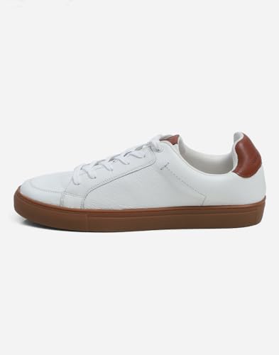 Image of Monte Carlo Mens Solid Lace Up Genuine Leather Casual Sneaker (201800FW)