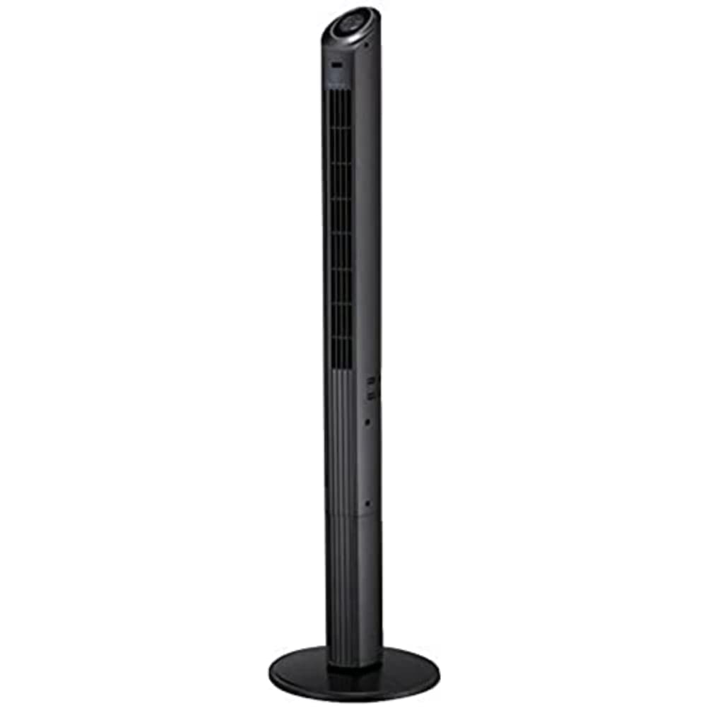 Westinghouse Lighting 7272340 Highland I, ventilatore a colonna oscillante con telecomando e temporizzatore, finitura nera