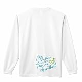 [アートワークスコウベ] ハンドボール ロンT 長袖Tシャツ 練習着 ドライ ハンドボールをしている時間が好き ユニセックス XS ホワイト