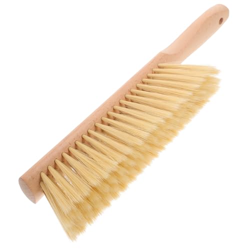 GLEAVI Cepillo De Madera Escoba De Mano para Limpiar Madera Tapicería Cepillo De Limpieza Dormitorio Sala De Estar