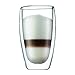 Bodum 15oz Pavina Double Wall High-Heat Borosilicate Glass, Set of 2, Clear