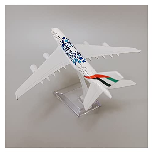 Airbus 380 A380 modelo de avión de metal aleación 16cm kit de juego hobby colección 2