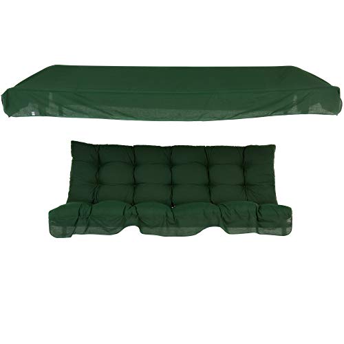 Hollywoodschaukel Auflage 120x50cm - 10cm Polsterung Sitz- & Rückenkissen