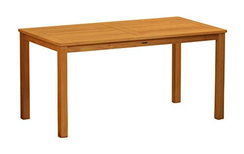 Kai Wiechmann Teak Gartentisch 120 x 80 cm massiv ✓ wetterfest ✓ unbehandelt ✓