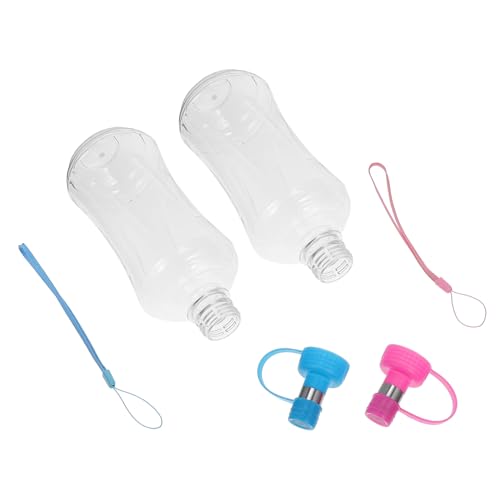 HEMOTON 2Pcs Portable Dog Water Bottle Pet Kettle for Travel Outdoor Walking Leak Cats Pets Includes Hook for Easy Carrying