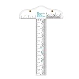 Clear Acrylic T-Square Ruler, Drafting T Square, Drafting Tools, T Ruler Transparent Crafting and Drafting Graduated T-Ruler Inch Metric T-Square Measuring Scale Rule Drafting Tools and Kits (6