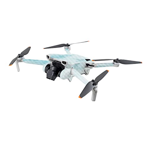 Image of MightySkins Carbon Fiber Skin Compatible with DJI Mini 3 - Blue Marble | Protective, Durable Textured Carbon Fiber Finish | Easy to Apply | Made in The USA