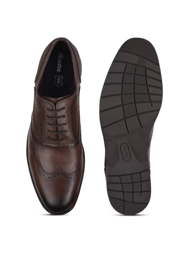 Image of Bata Men's Oxford Shoes | Classic & Stylish Lace-Up Formal Shoes for Office, Business & Special Occasions | Comfortable, Durable & Timeless Footwear