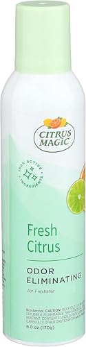Image of Citrus Magic Odor Eliminating Air Freshener Spray, Fresh Citrus, 6-Ounce, Pack of 2