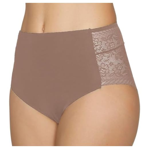 YSABEL MORA 9179-19191-NUDE-L - Braga Alta Mujer Encaje Efecto Tanga Mujer Color: Nude Talla: Large