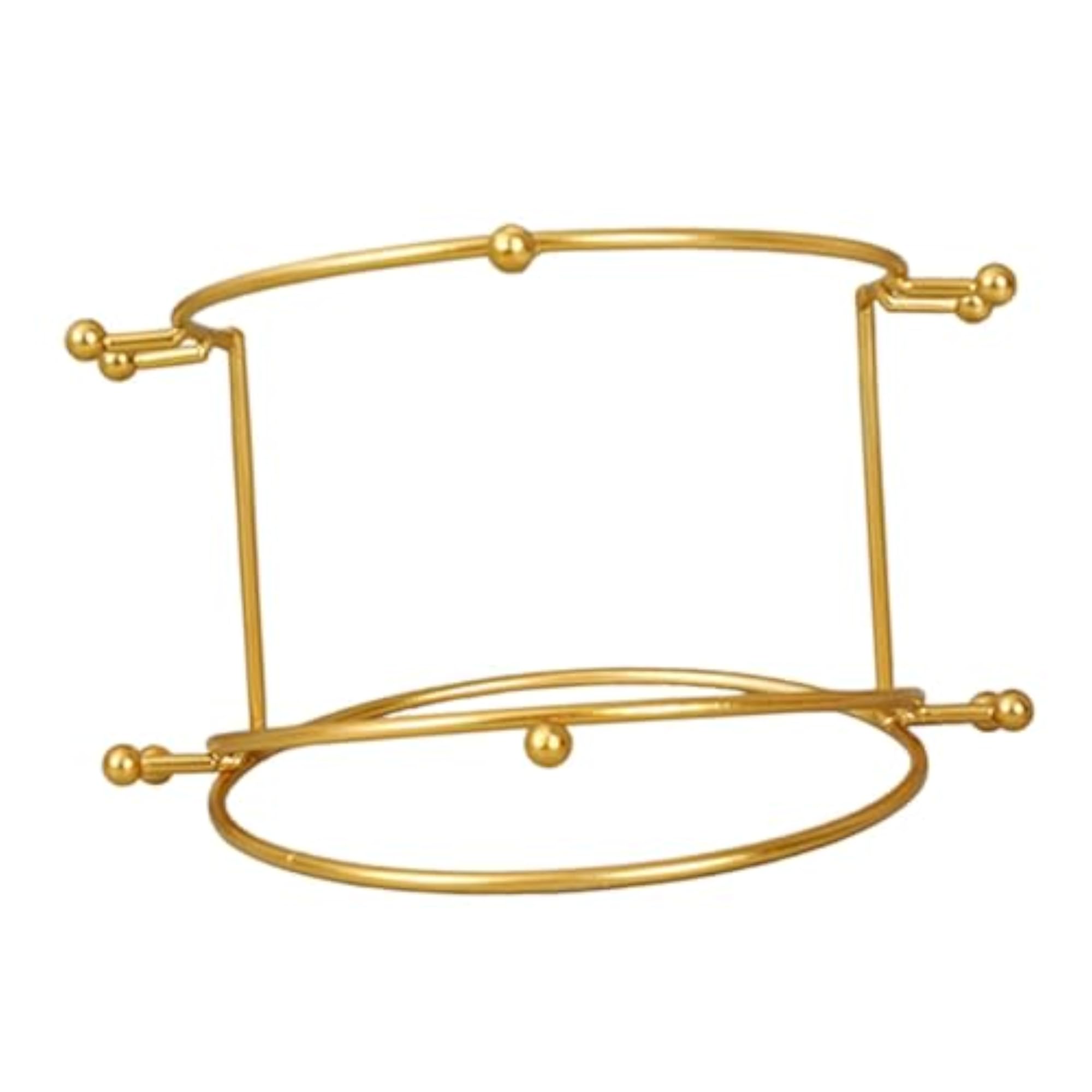 Wedding Tiara Support Stand Metal Princess Holder, Gold, 2 Tier