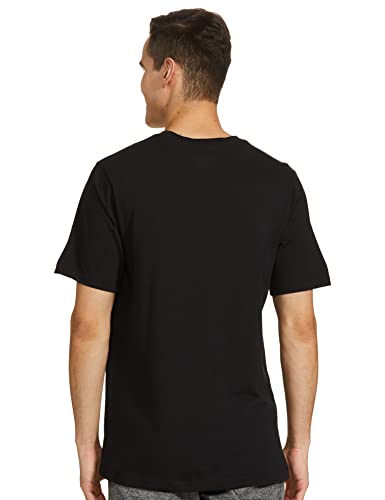 Jordan Air Black/White/Red Wordmark Short Sleeve T-Shirt - M2