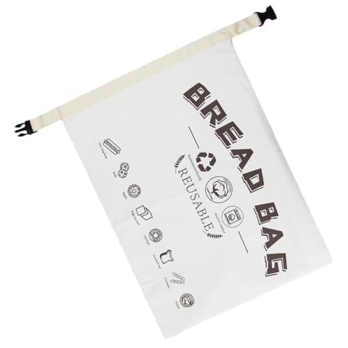 HOMOBABE Bolsa y Embalajes Festivos de Pan de Algodón Blanco Reutilizable Cierre para mantener Pan y Pasteles en Panaderías