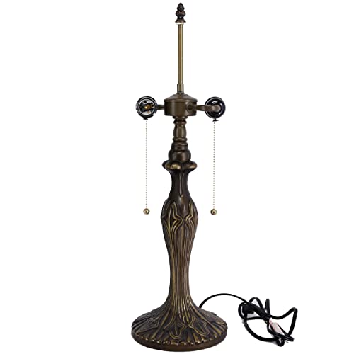 Image of WERFACTORY Zinc Tiffany Table Lamp Base Replacement Only 24 Inch Tall