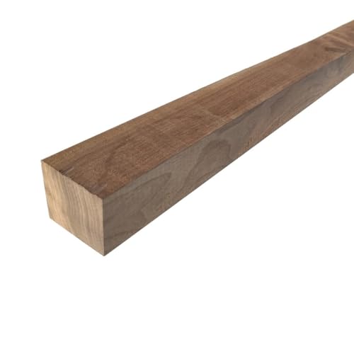  Generico Listello Legno Massello di Noce Canaletto Grezzo mm 40 x Varie Misure x 1100 - Dimensione Disponibile: mm 40 x 40 x 1100