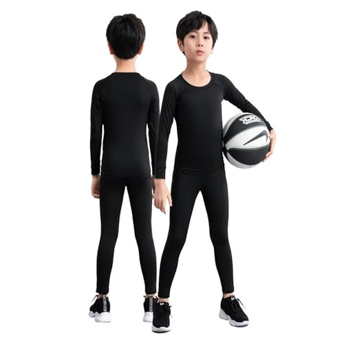 Ensemble de compression thermique enfants en polaire chaude et extensible - 2