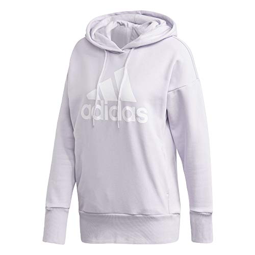 adidas Badge of Sport Long Hoodie Women's, Purple, Size L