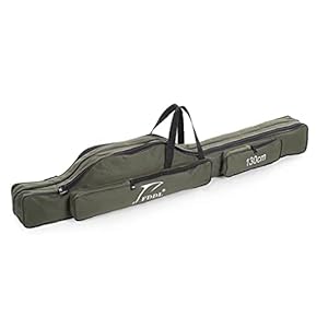 Hemore Sac de Stockage de pêche, Sac de pêche extérieur Poiserie de pêche Portable Sac de Rangement 2 Couches pignon…