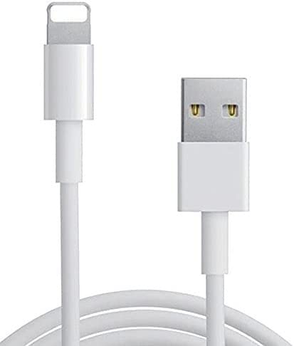 Image of USB to Lightening Cable for Fast Charging for iPhone 8 / X /XR /XS Max / 11 /12 / 13 Series and Pad Air /Mini, Pod & Other Devices,White