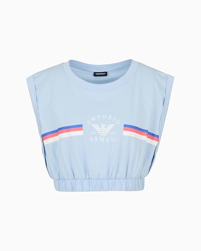 EMPORIO ARMANI Camiseta corta con logotipo para mujer, color...