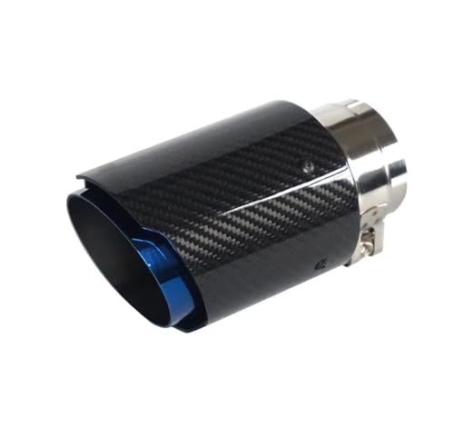 Embout échappement carbone bleu brûlé parfait pour vos sorties auto