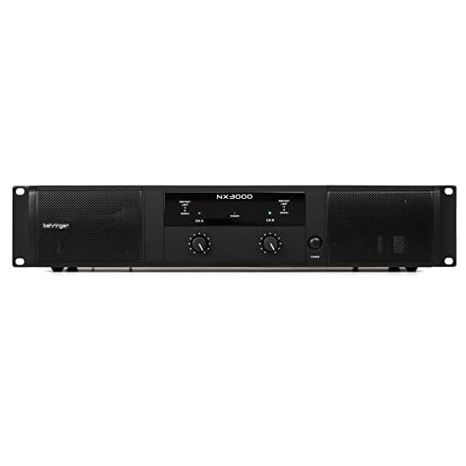 Behringer NX3000 Ultraleichter 3000-Watt-Class-D-Leistungsverstärker mit SmartSense-Lautsprecherimpedanzkompensation