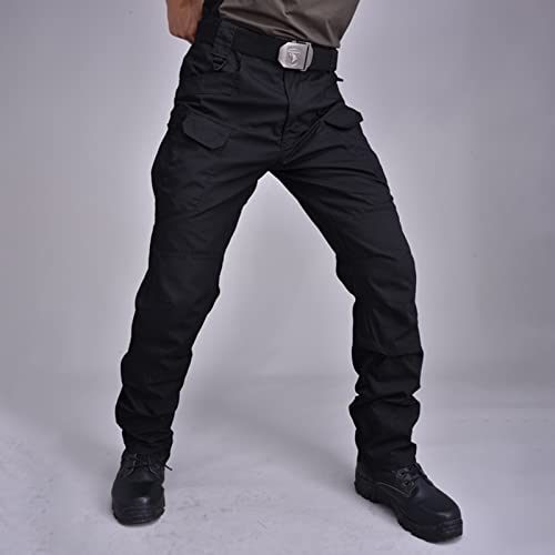 OIOLOYJM Military Cargo Pants for Men Hiking Relaxed Fit Work Waterproof Stretch Tactical Lightweight Outdoor Travel Pant