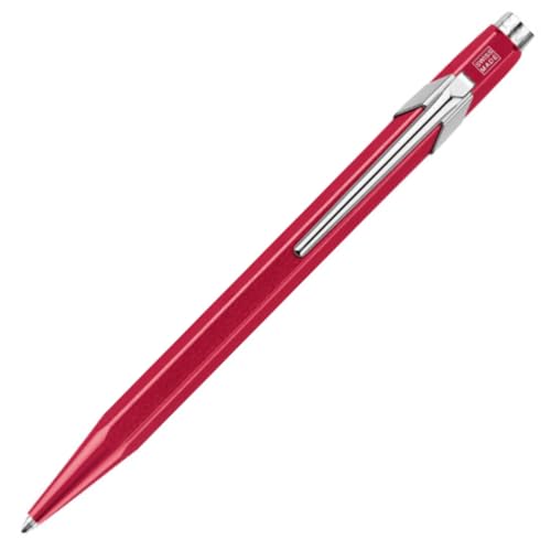 Caran d'Ache 849 stylo-bille métallique rouge de fabrication suisse