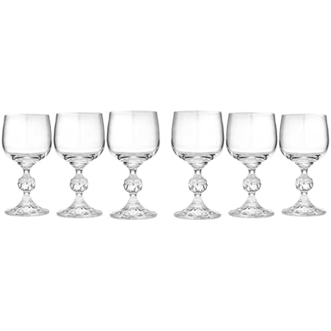 Crystalex Bohemia 1.75 oz Claudia Cherry, Liqueur Glass, Set of 6, Cristallin Glass, Drinkware Cover
