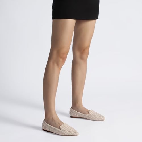 Image of MUSSHOE Pointed Toe Flats for Women, Comfortable Business Casual Work Shoes, Slip On Loafers with Arch Support, Office Walking Flats for All Day Standing