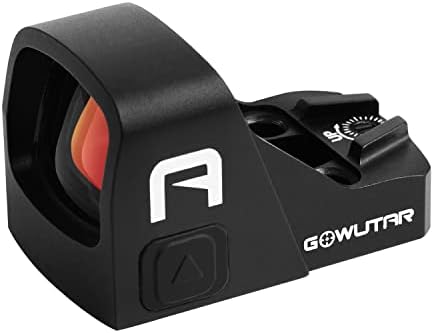 GOWUTAR A17 Shake Awake RMSc Micro Red Dot Sight 2 MOA Compact Reflex Sight 1x17mm Rifle Scope with Picatinny Mount (Red Dot)