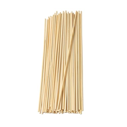 100pcs 300mm x 3mm Wooden Dowels - Craft Sticks for Model Making Home Decor and DIY Projects