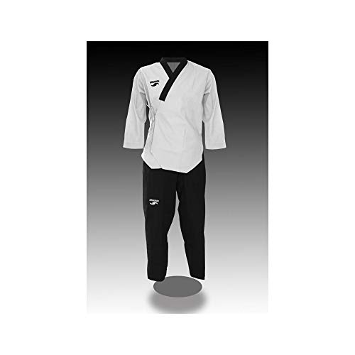 Dorawon, Dobok Poomsae brodé DAN Men, col Y Noir