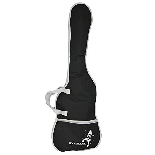 Rocket Music BG44BG - Funda para bajo eléctrico, color negro