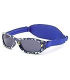 gafas de sol active sunglasses - polarizadas y con protección uv400 AJUSTE PERFECTO gracias a la BANDA REGULABLE DE NEOPRENO. Cuenta con cierre ajustable en AMBOS lados para poder regularlo con facilidad, incluso aunque el bebé esté tumbado boca arriba con las gafas puestas. EDAD RECOMENDADA: desde recién nacidos hasta los dos años o 52 centímetros de perímetro craneal. Solo pesan 16 gramos, ¡su bebé ni siquiera notará que las lleva! Están especialmente diseñadas para la frágil y delicada cabecita del bebé.