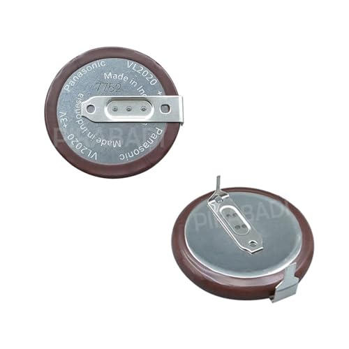 Pile ACCU Batterie VL2020 3V Rechargeable Compatible Remplacement TÉLÉCOMMANDE CLÉ CLE Clef Cooper Broche BORNES ORIENTÉES À 180° (1991)