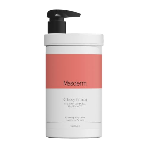 MASDERM Crema Corporal Reafirmante Hidratante Radiofrecuencia 1000 ml | Piel más firme y elástica | Textura sedosa que no engrasa | Cola de caballo y fucus | Abdomen, glúteos y piernas | En casa