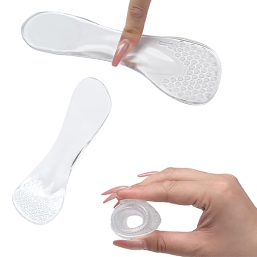 2 pares de plantillas para tacones altos gel antideslizantes miniatura 2