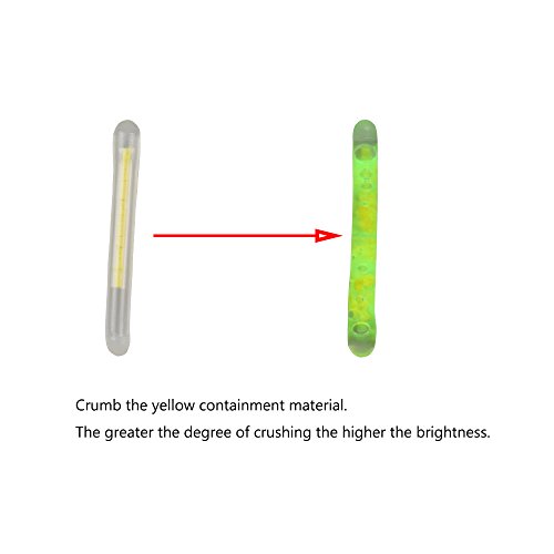 ICE SEA 5pcs 20g-40g EVA Foam Floats Bobber Fishing Floats +10pcs Fishing Luminous Sticks Glow Night Lighting Fishing Floats Bobbers Kit(6pcs 20g/30g/40g Float+12pcs golw Stick) - Thumbnail 3