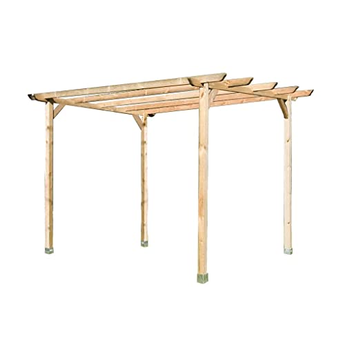 Faura 240x240 cm. - Pérgola Cuadrada Listones de Madera