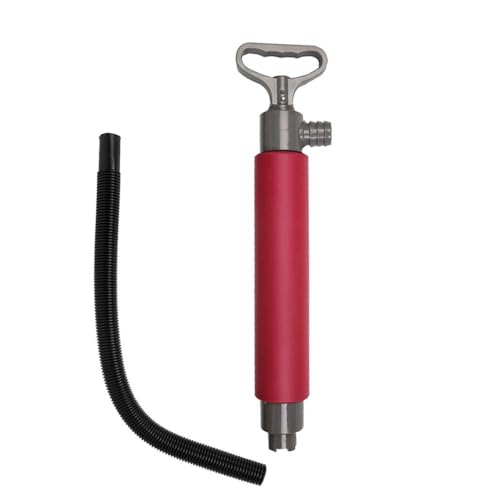 Funien Bilge Pump Manual Bilge Pump for Boats KCanoe Portable Hand Water Pump with Extension Hose (Red)