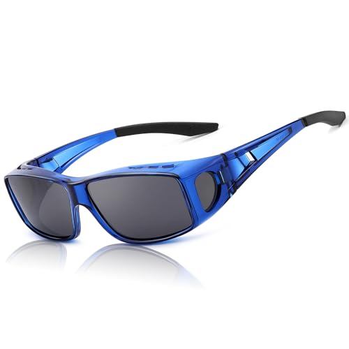 IGnaef® Fit Over Sunglasses for Men Women Polarized Wrap Around Sunglasses to Wear Over Glasses with UV Protection IF0311