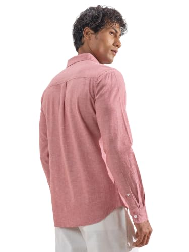 Image of Highlander Men Men's Relaxed Fit Casual Shirt | Cotton Linen | Relaxed fit | Full Sleeves|Premium Shirt for Man