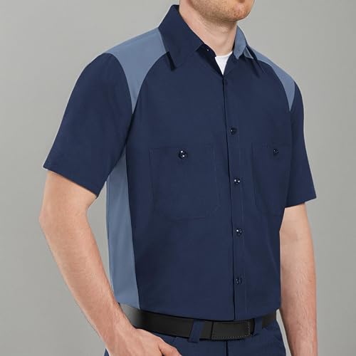 Red Kap Men's Motorsports Shirt, Short Sleeve4